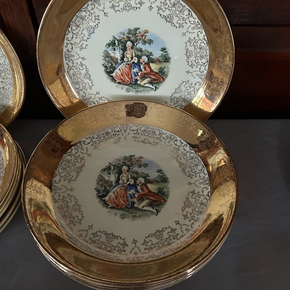 Crest O Gold Sabin Warranted 22K Vintage, Antique Dinnerware - Picture 6 of 16